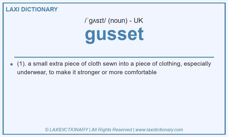Definition gusset in British English