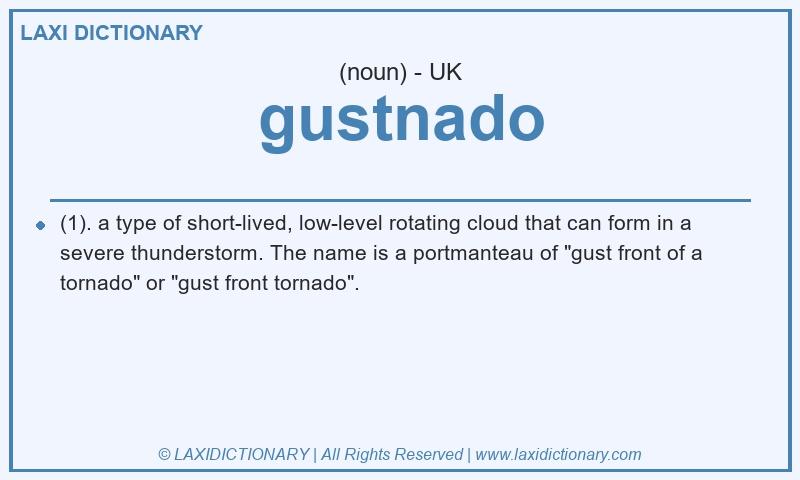 Definition gustnado in British English