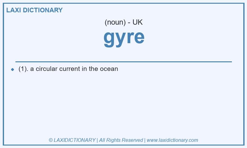 Definition gyre in British English