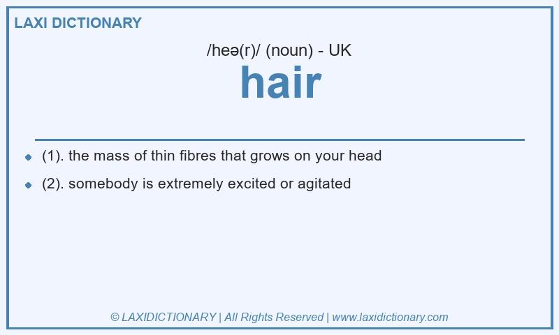 Definition hair in British English