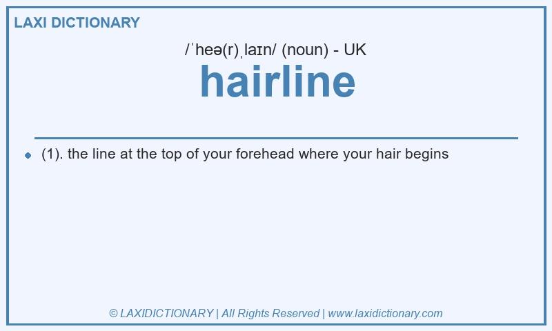 Definition hairline in British English