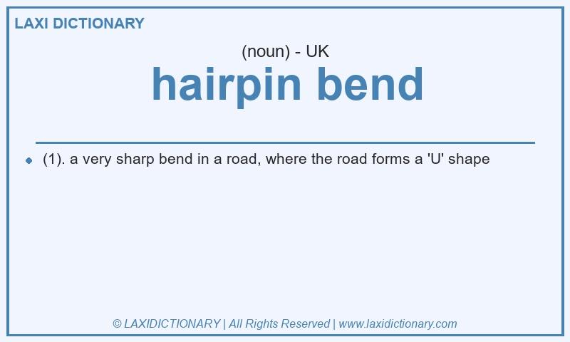 Definition hairpin bend in British English