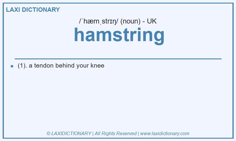 Definition hamstring in British English
