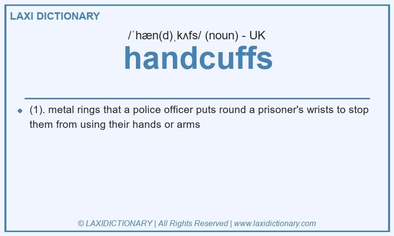Definition handcuffs in British English