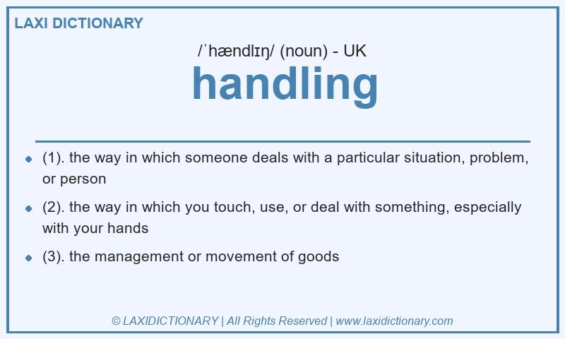 Definition handling in British English