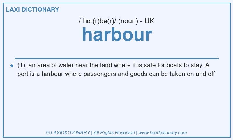 Definition harbour in British English