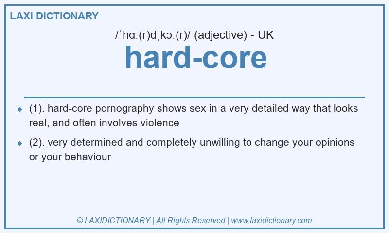 Definition hard-core in British English