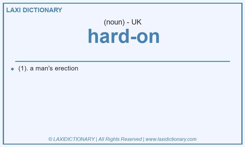 Definition hard-on in British English