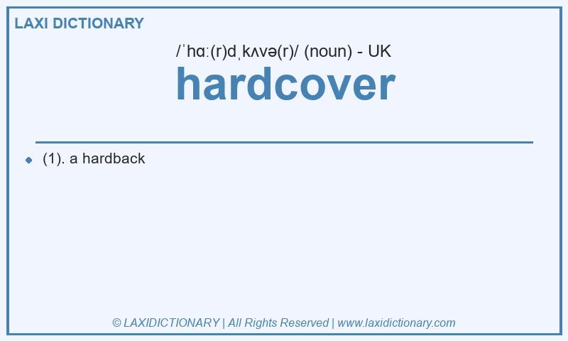 Definition hardcover in British English