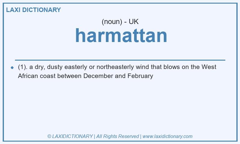 Definition harmattan in British English