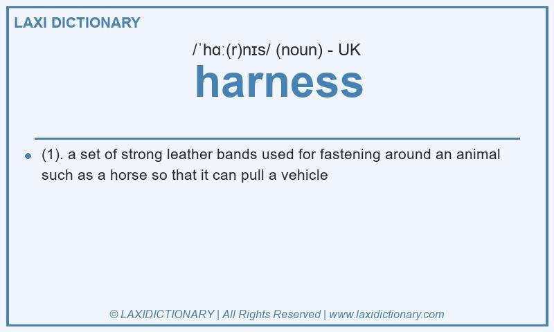 Definition harness in British English