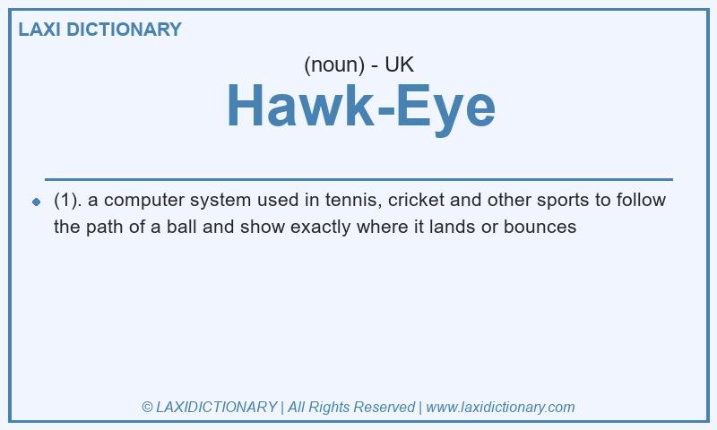 Definition Hawk-Eye in British English