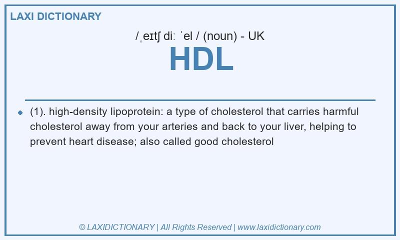 Definition HDL in British English