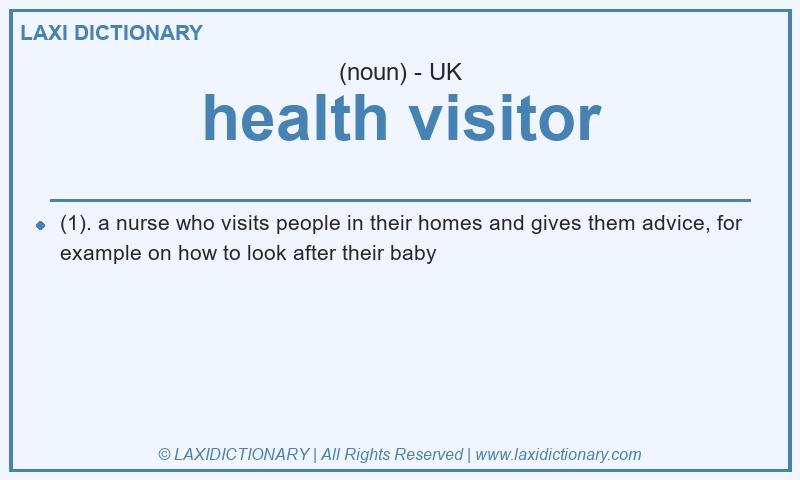 Definition health visitor in British English