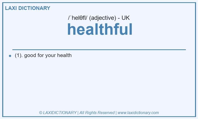 Definition healthful in British English