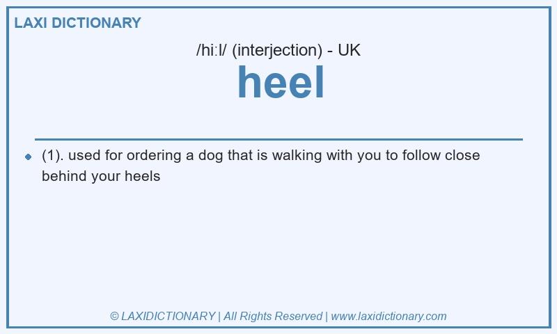 Definition heel in British English