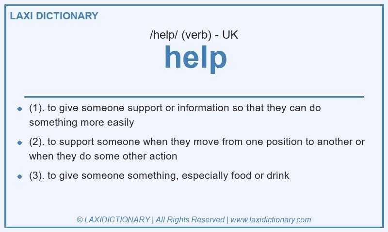 Definition help in British English
