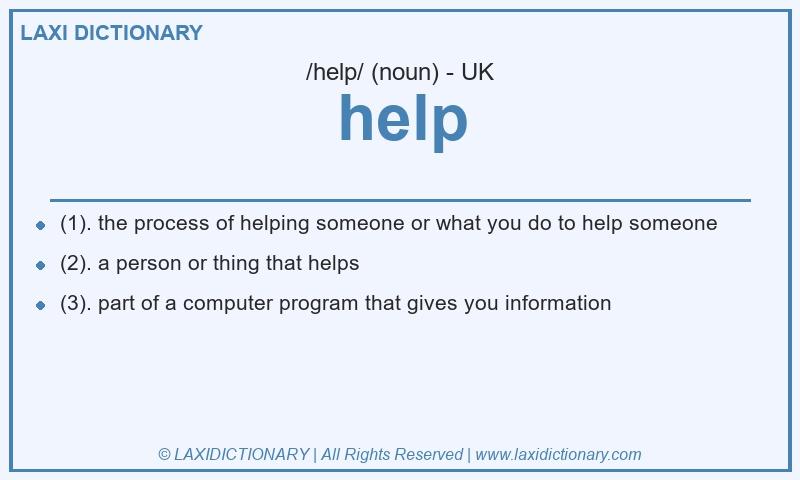 Definition help in British English