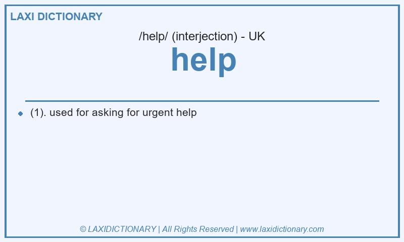 Definition help in British English