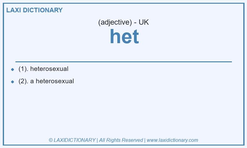 Definition het in British English