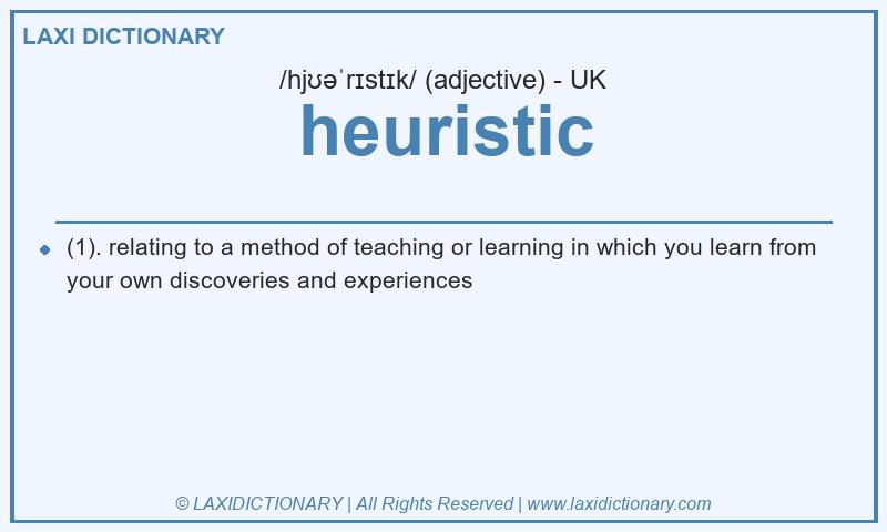Definition heuristic in British English