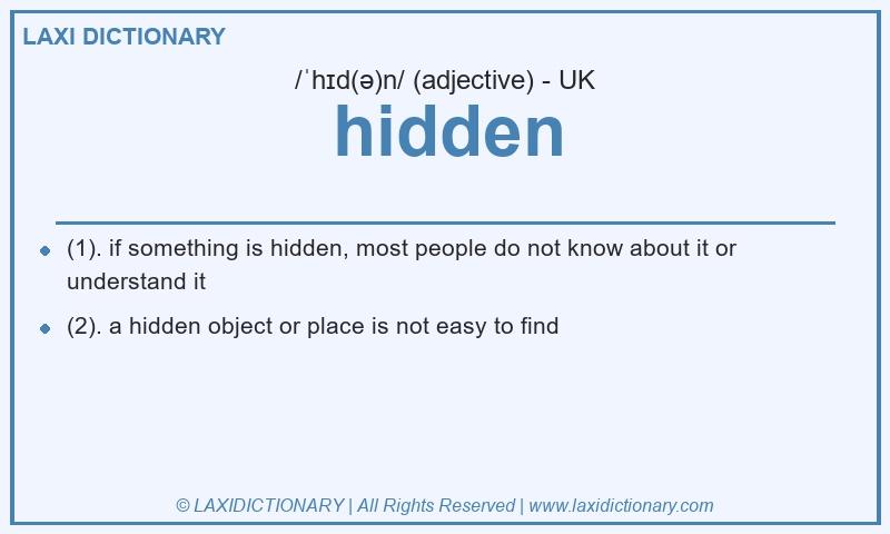 Definition hidden in British English