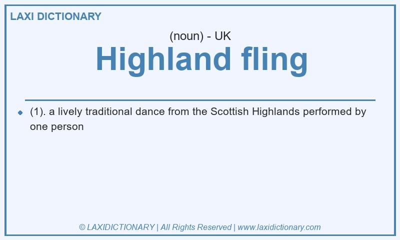 Definition Highland fling in British English