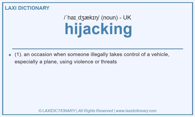 Definition hijacking in British English