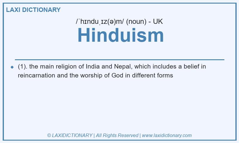 Definition Hinduism in British English