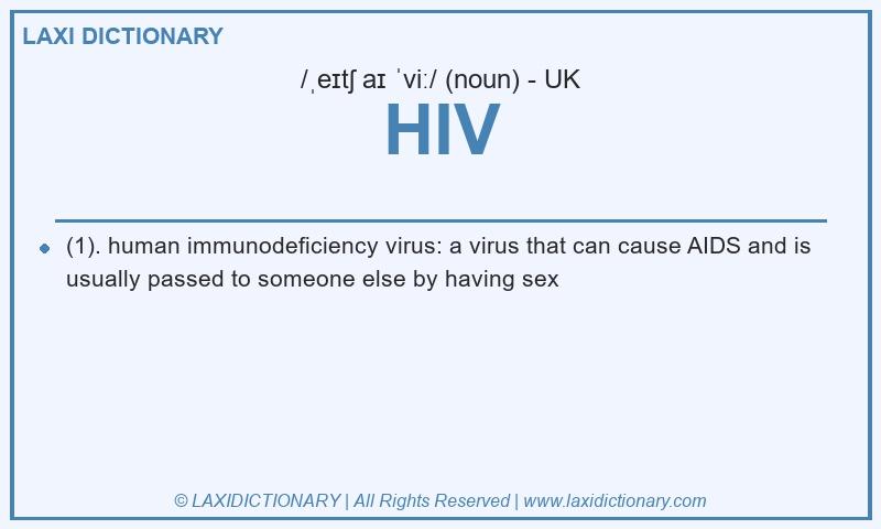 Definition HIV in British English