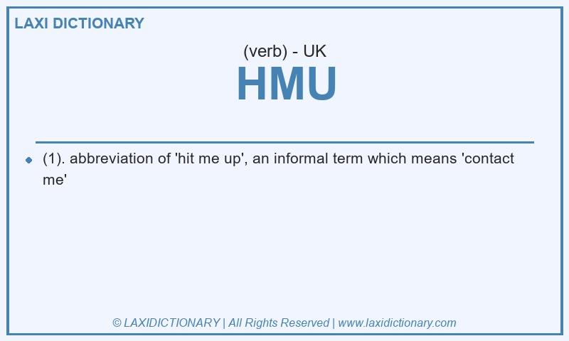 Definition HMU in British English