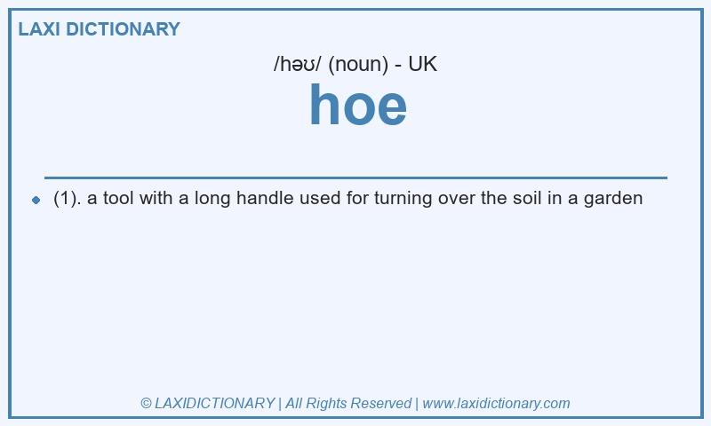 Definition hoe in British English