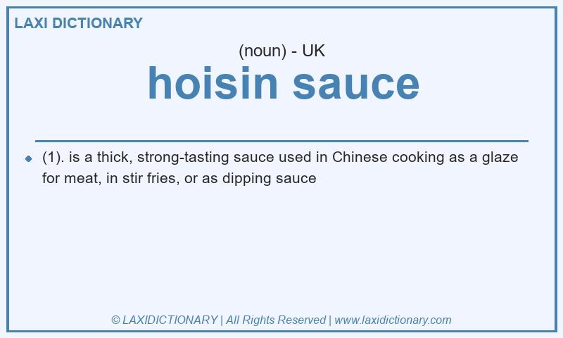 Definition hoisin sauce in British English