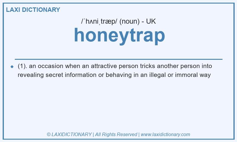 Definition honeytrap in British English