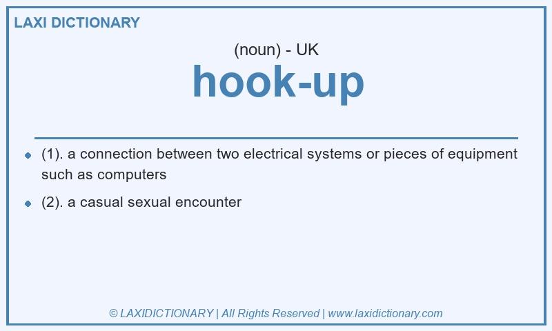 Definition hook-up in British English