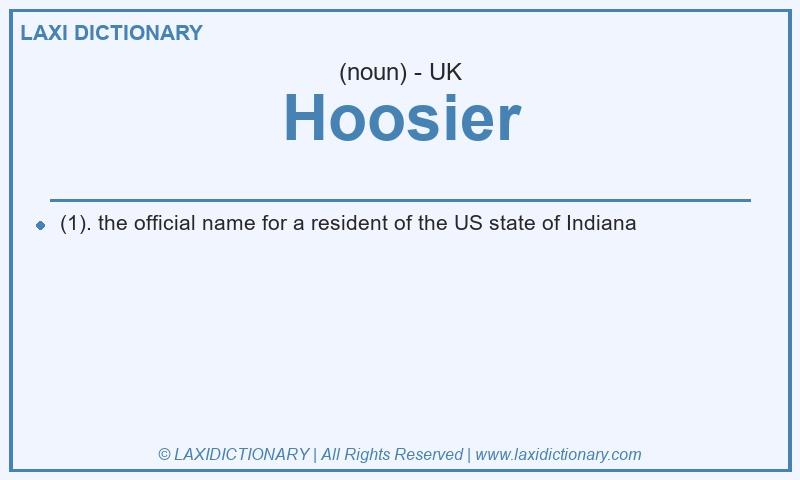 Definition Hoosier in British English