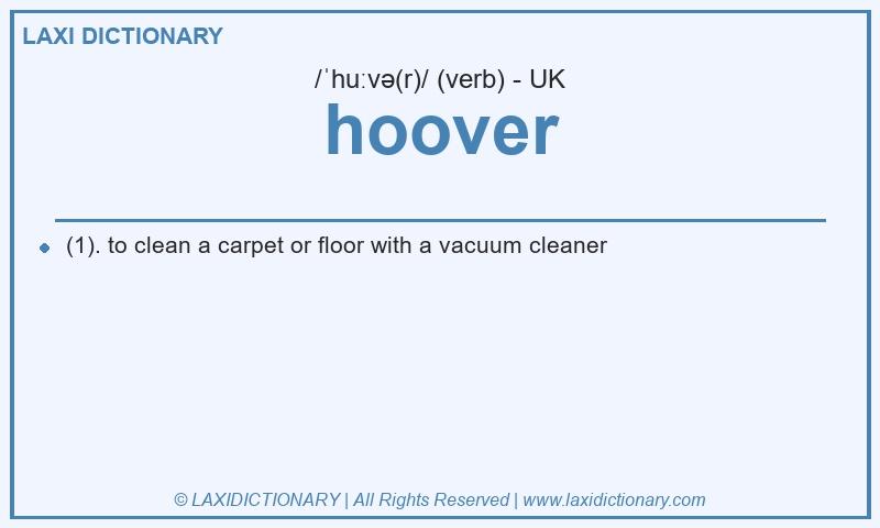 Definition hoover in British English