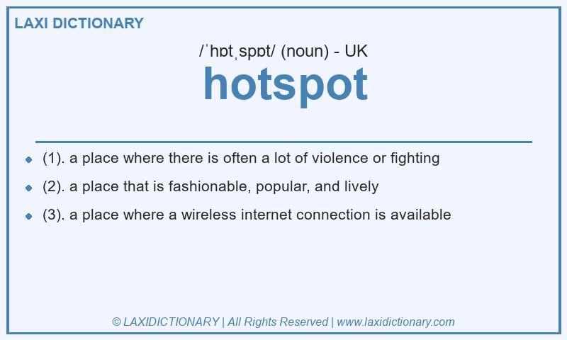 Definition hotspot in British English