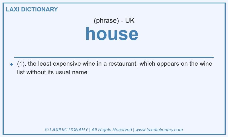Definition house  in British English
