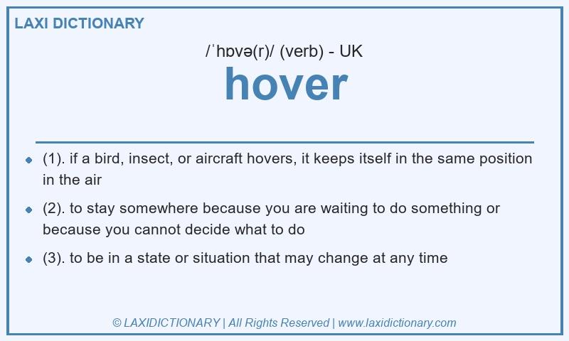 Definition hover in British English