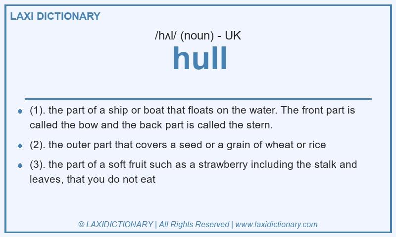 Definition hull in British English