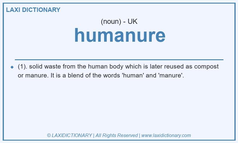 Definition humanure in British English