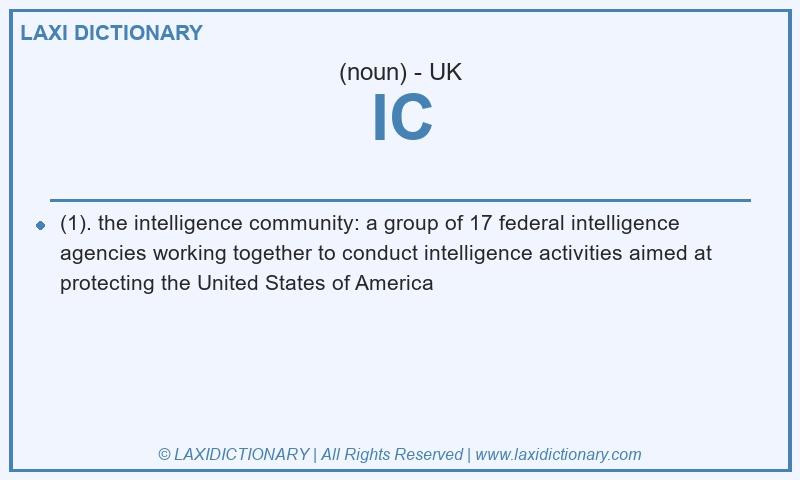 Definition IC in British English
