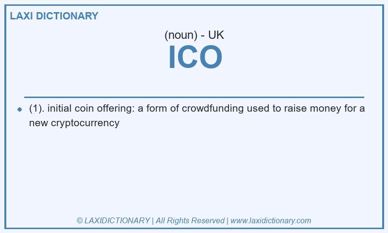 Definition ICO in British English