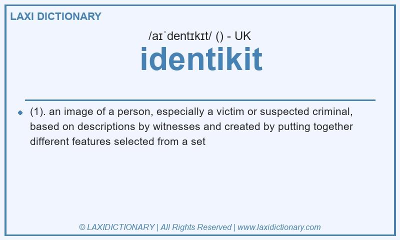 Definition identikit in British English