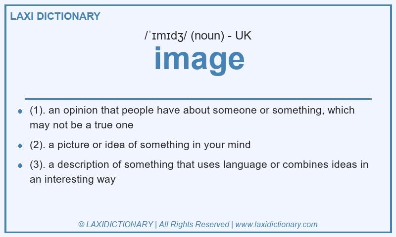 Definition image in British English