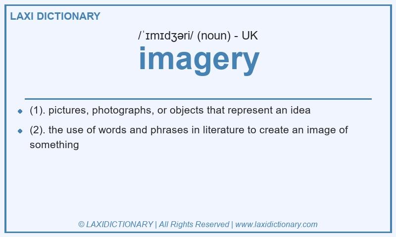 Definition imagery in British English