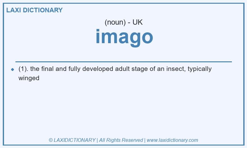 Definition imago in British English