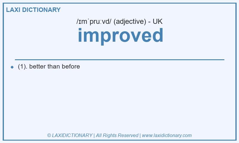 Definition improved in British English