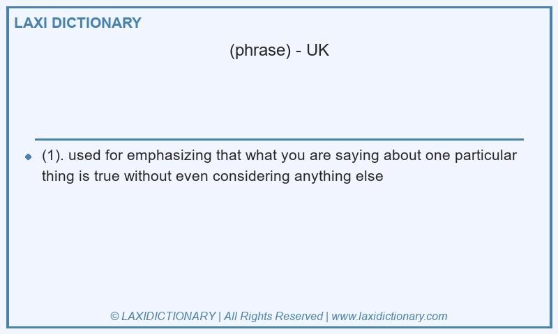 Definition in British English